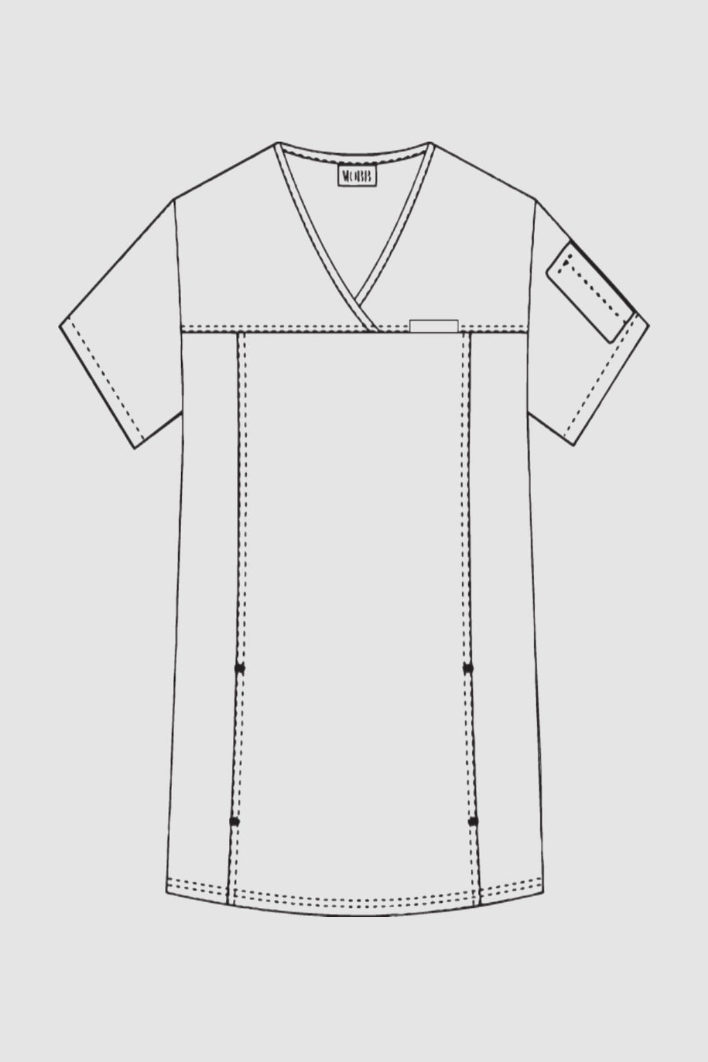 Product - MOBB Flex V-Neck Women Scrub Top