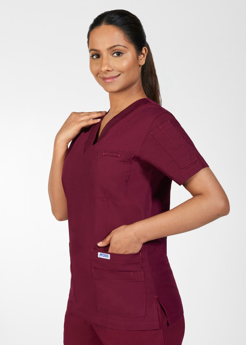 Product - MOBB Clearance V-Neck Solid Scrub Top