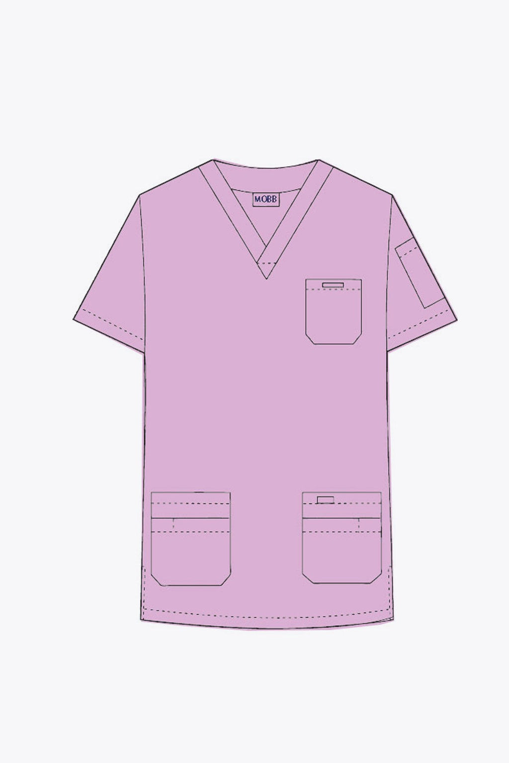 Product - MOBB Clearance V-Neck Solid Scrub Top