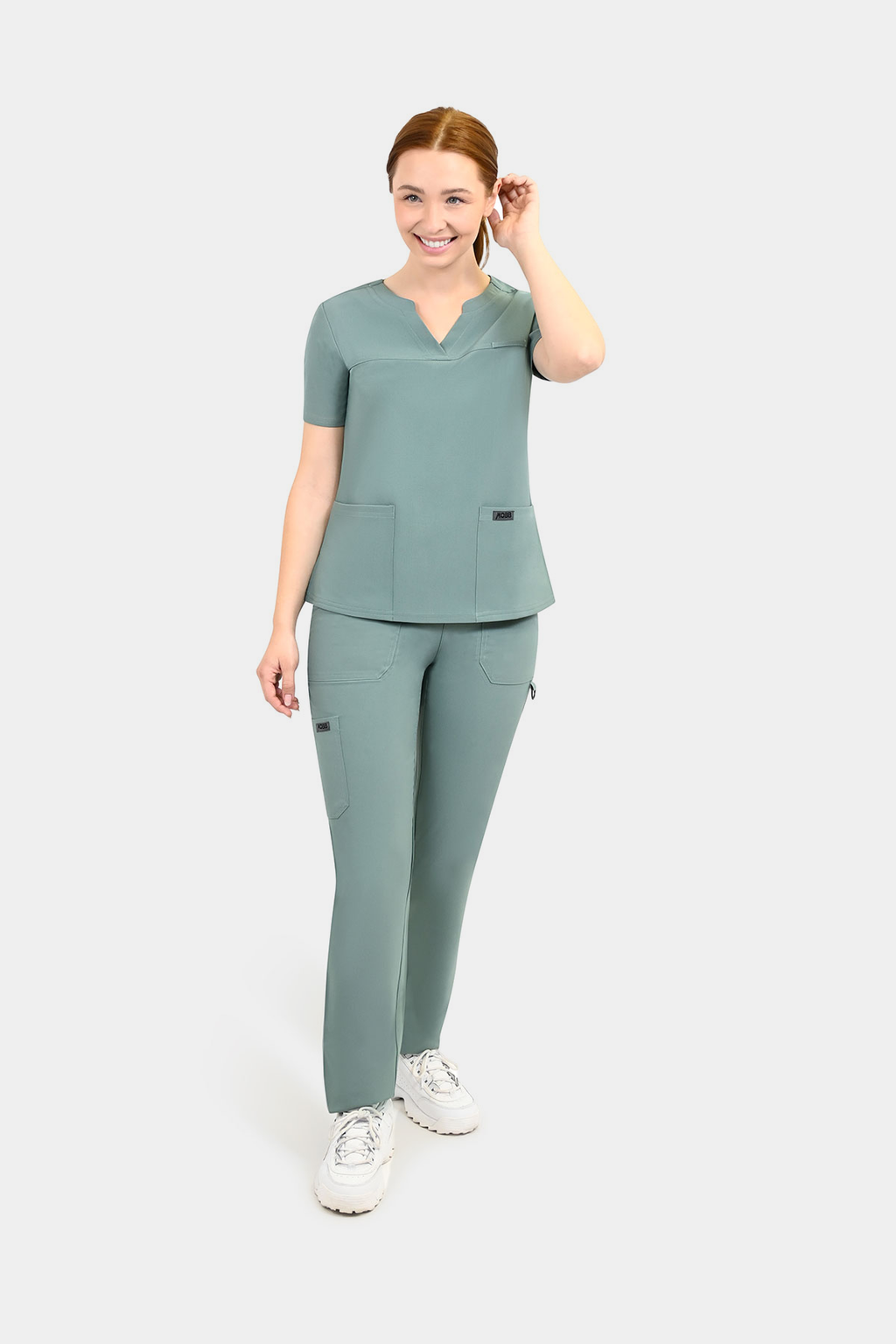 Product - The Pria-Notch Neck Scrub Top