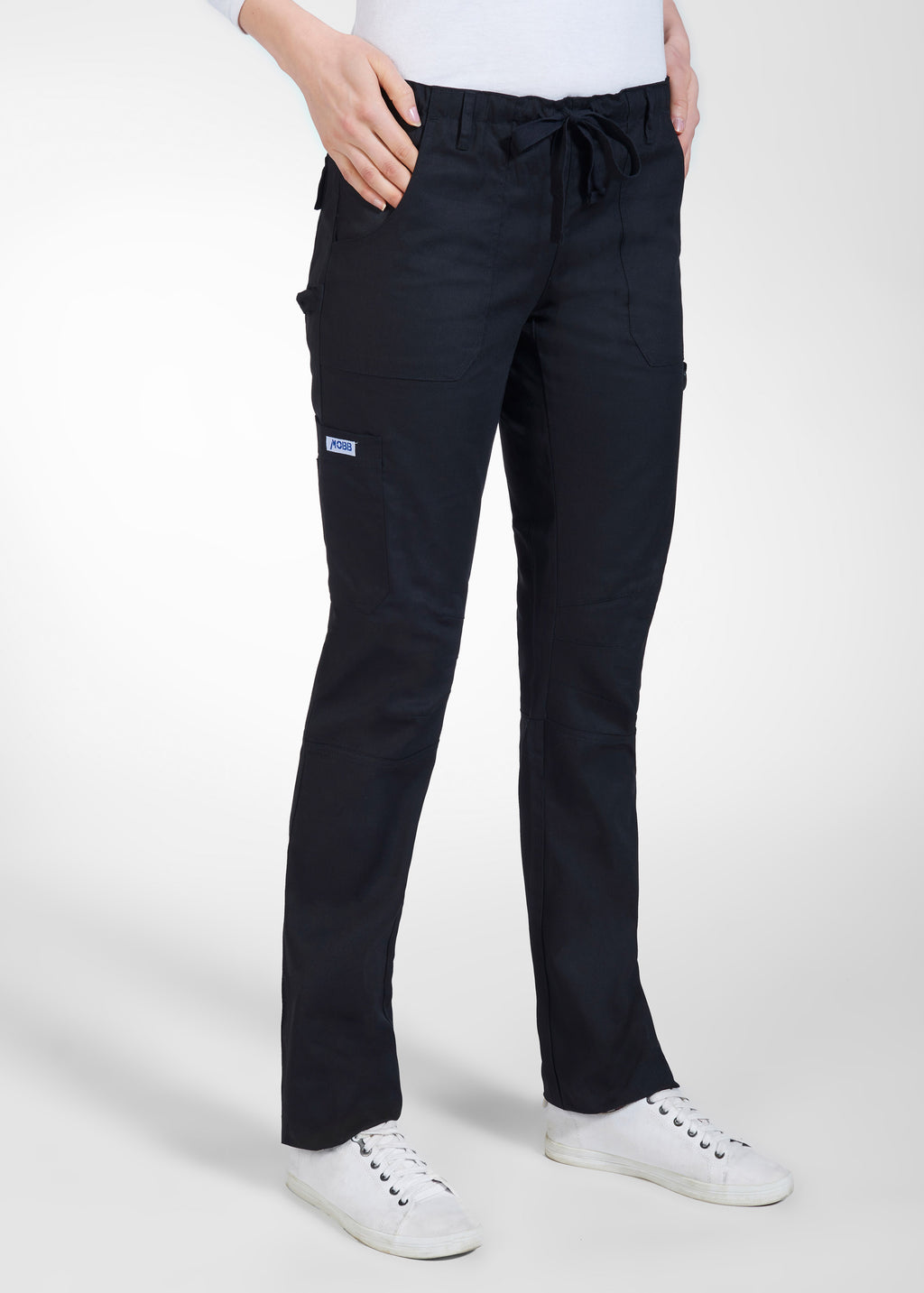 Product - MOBB Unisex Comfort Rise Drawstring Elastic Scrub Pant - Petite