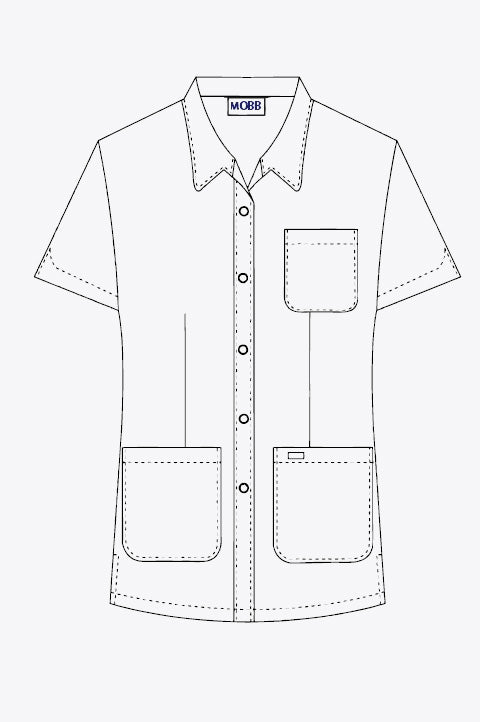 Product - MOBB Button Front Ladies Work Top