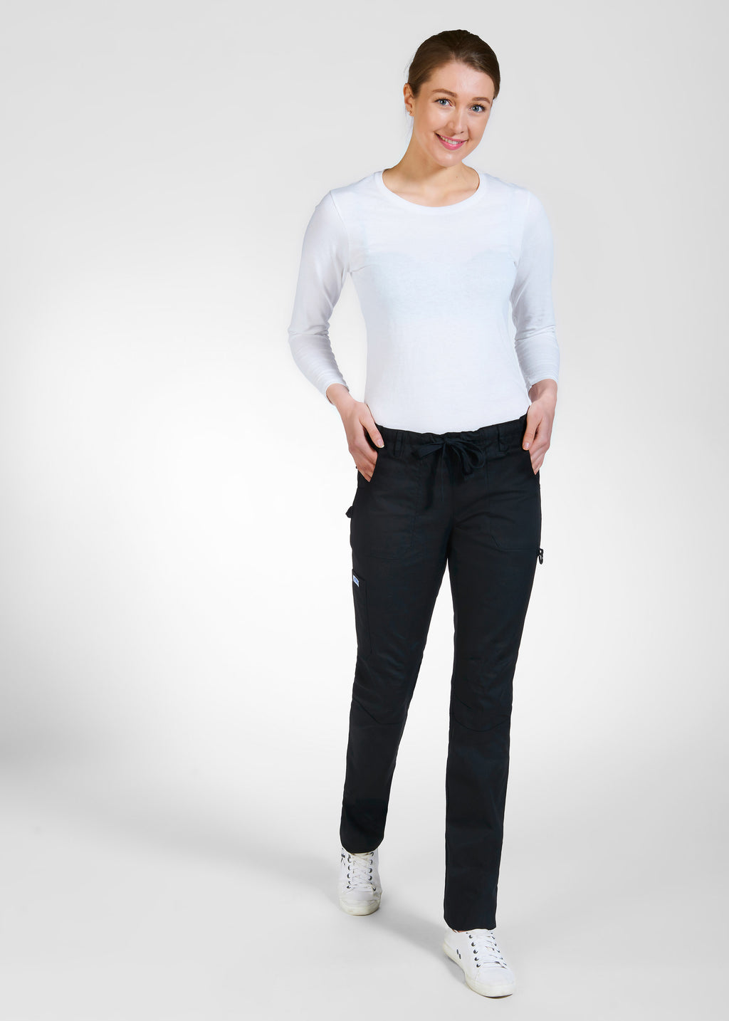 Product - MOBB Unisex Comfort Rise Drawstring Elastic Scrub Pant - Petite