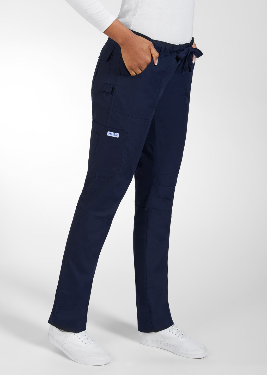 Product - Unisex Comfort Rise Drawstring Elastic MOBB Scrub Pant - Petite