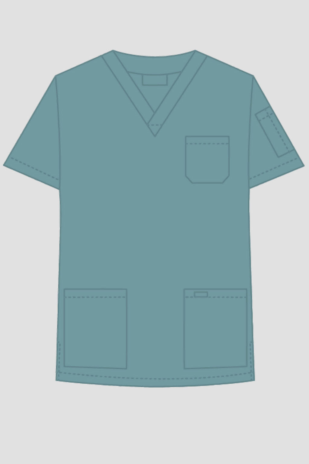 Product - MOBB Unisex V-Neck Scrub Top (XL - 4XL)