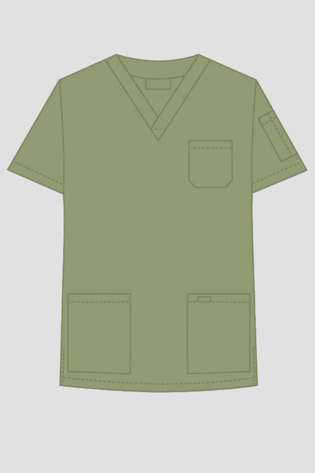 Product - MOBB Unisex V-Neck Scrub Top (XL - 4XL)