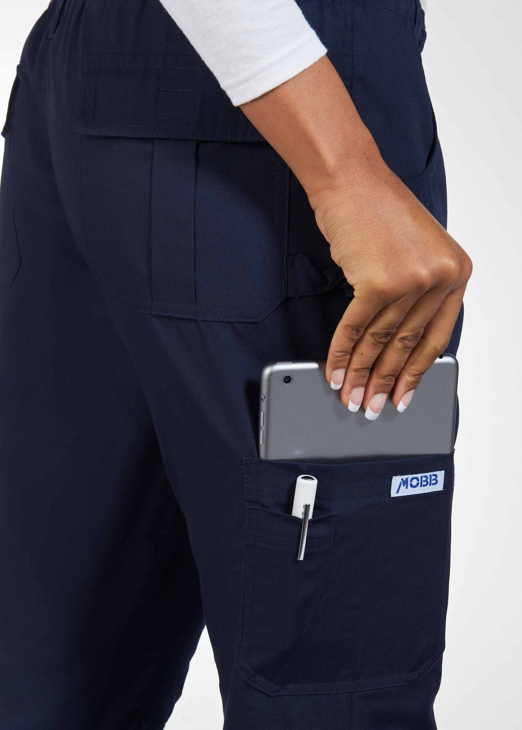 Product - MOBB Unisex Comfort Rise Drawstring Elastic Scrub Pant - Petite