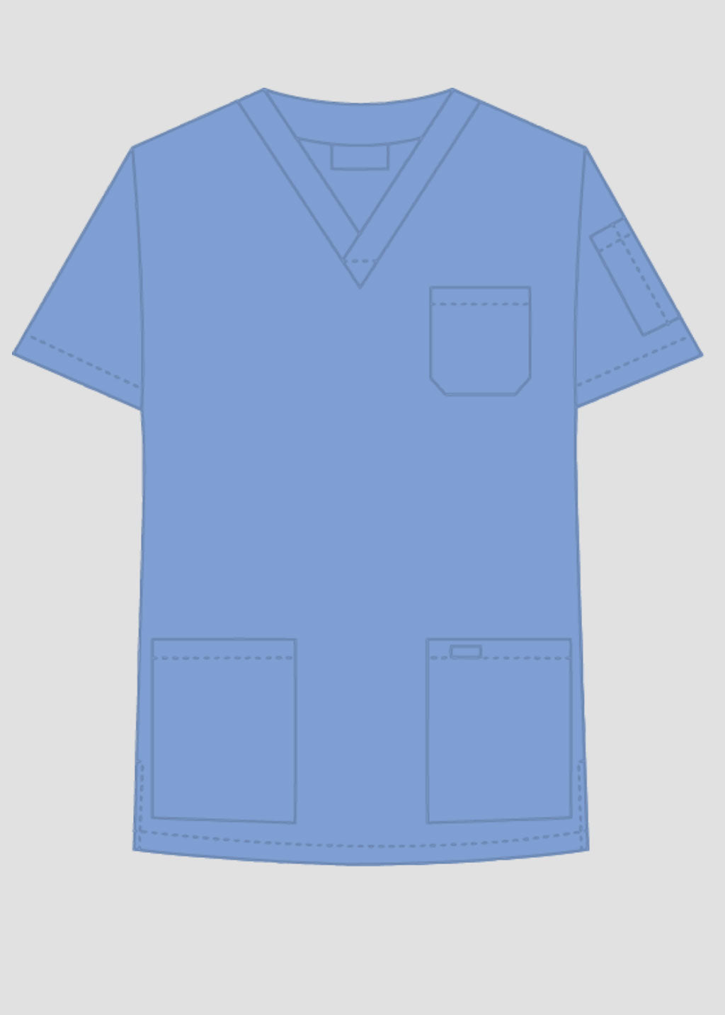 Product - MOBB Unisex V-Neck Scrub Top (XL - 4XL)