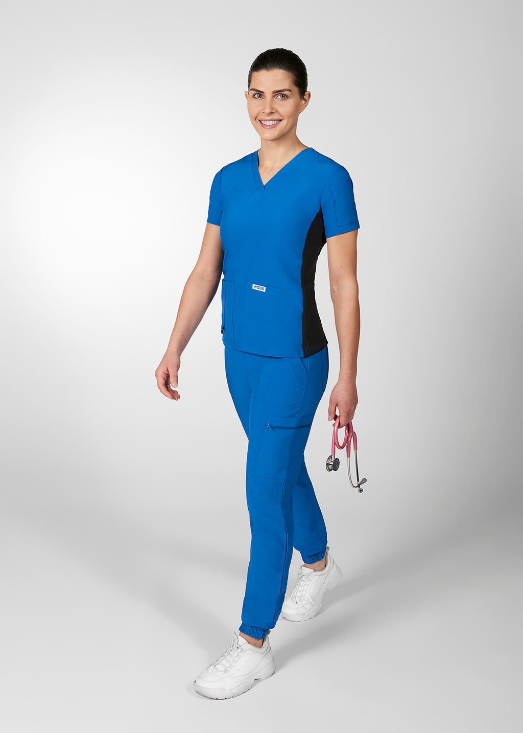 Product - Stylish Comfy Look MOBB Scrub Set Rose/Jennix