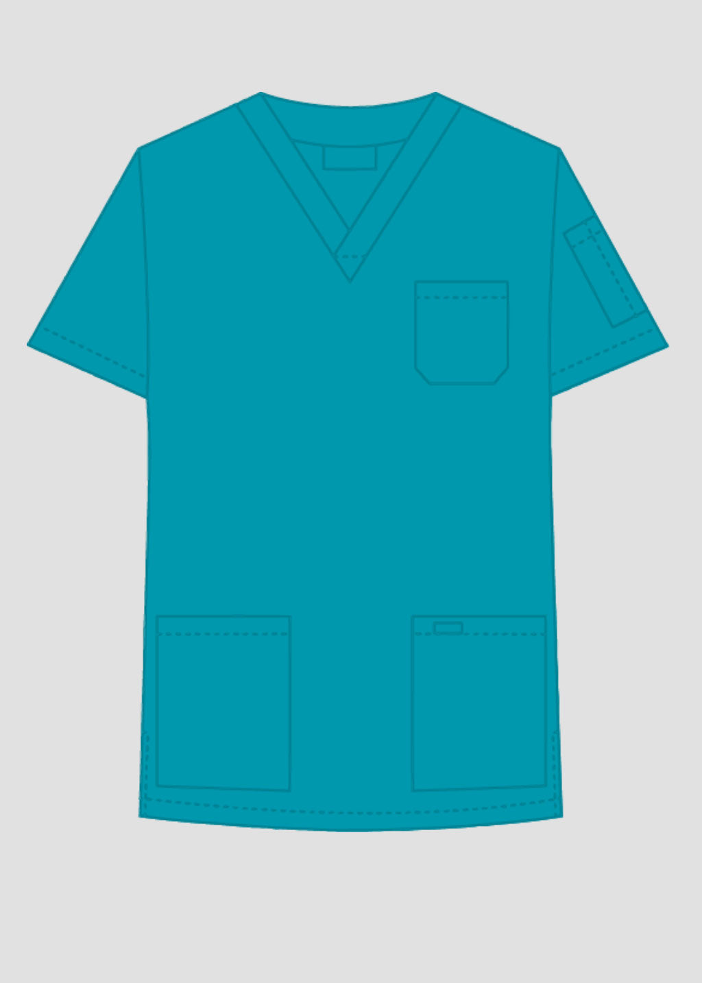 Product - MOBB Unisex V-Neck Scrub Top (XL - 4XL)