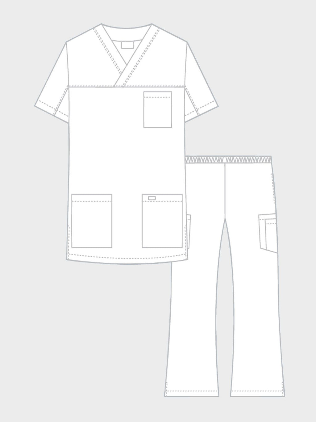 Product - MOBB 3 Pocket V-Neck Scrub top, With Flip Flap Scrub Pant