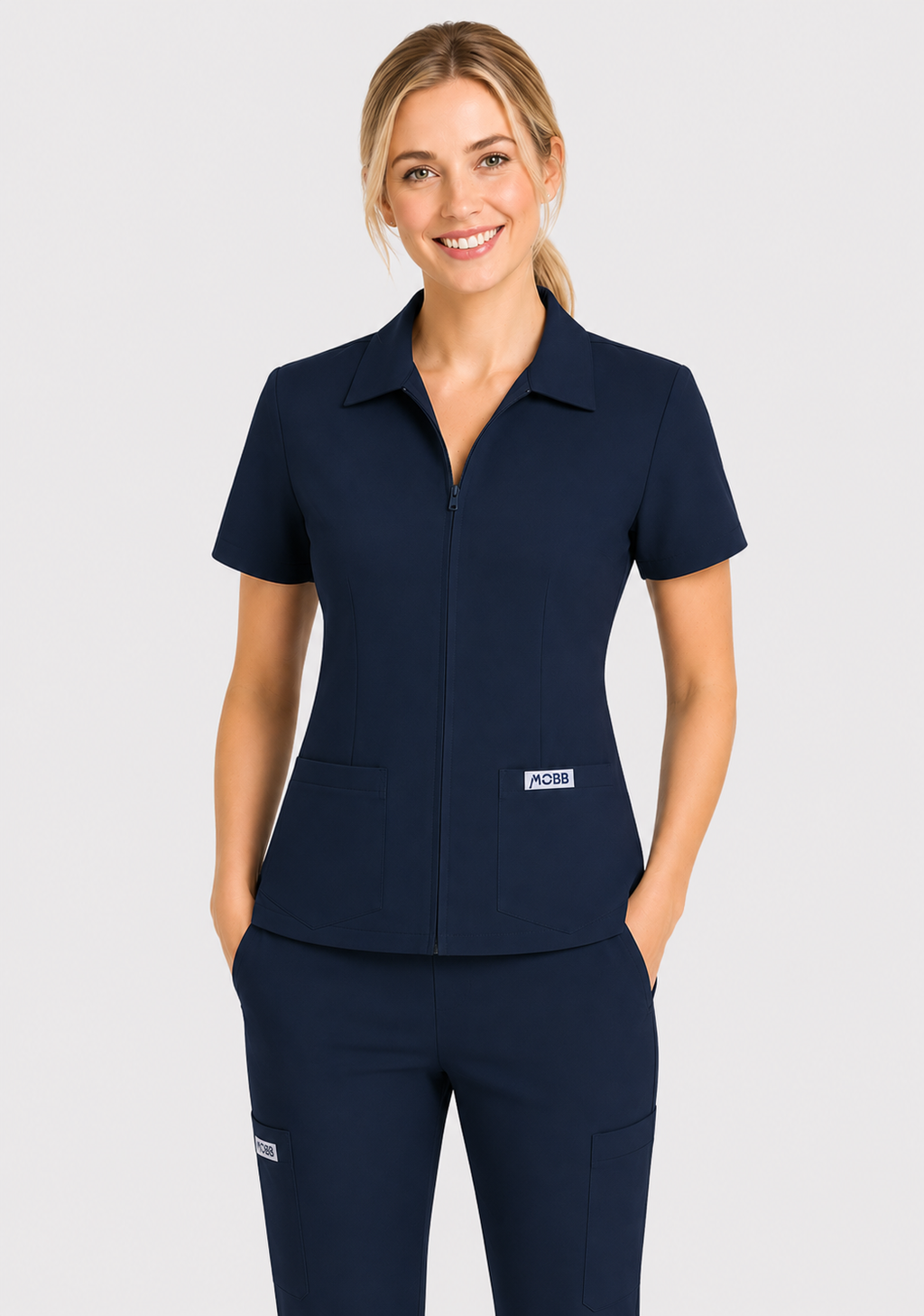 Product - MOBB Zipper Front Ladies Work Top