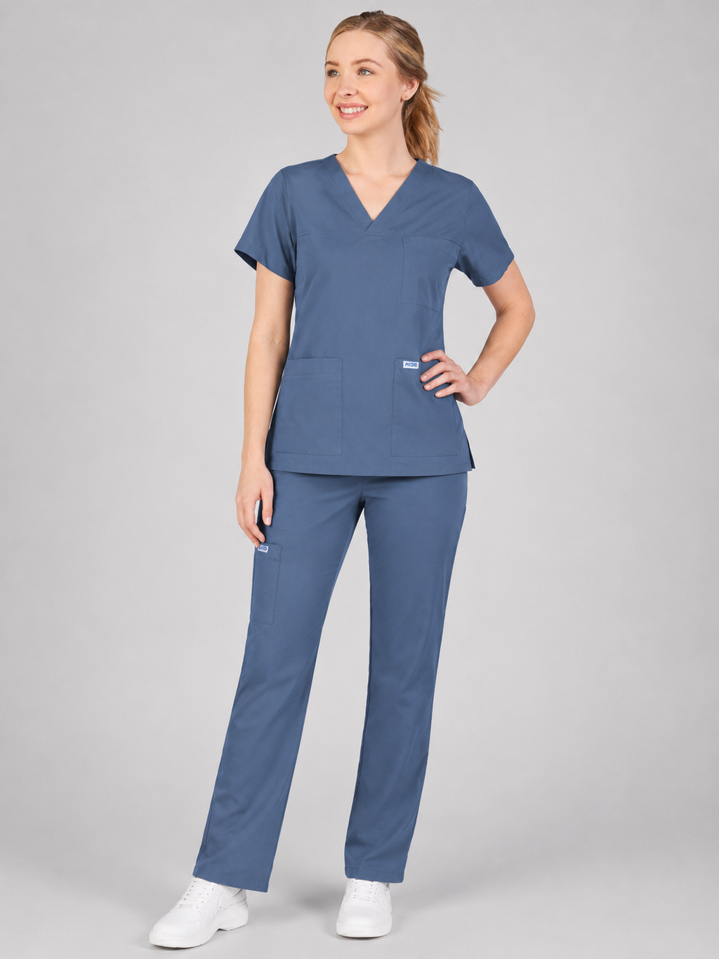 Product - MOBB 3 Pocket V-Neck Scrub top, With Flip Flap Scrub Pant