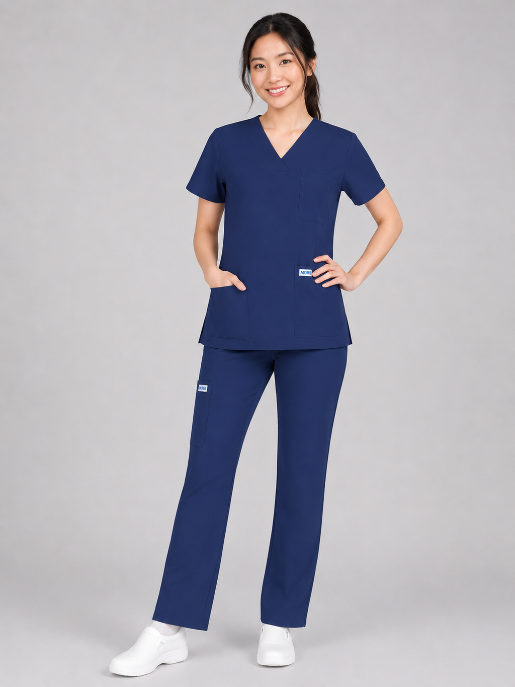 Product - MOBB 3 Pocket V-Neck Scrub top, With Flip Flap Scrub Pant