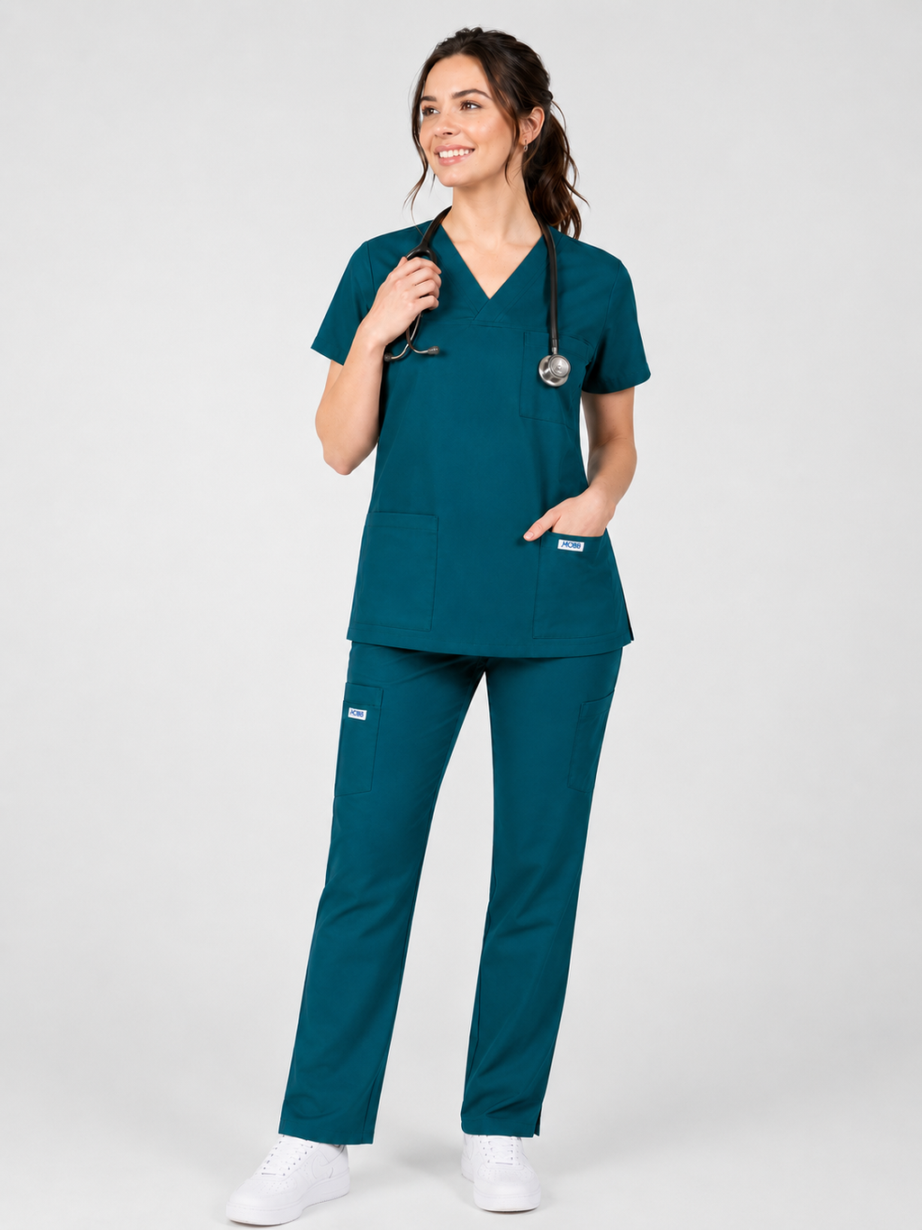 Product - MOBB 3 Pocket V-Neck Scrub top, With Flip Flap Scrub Pant