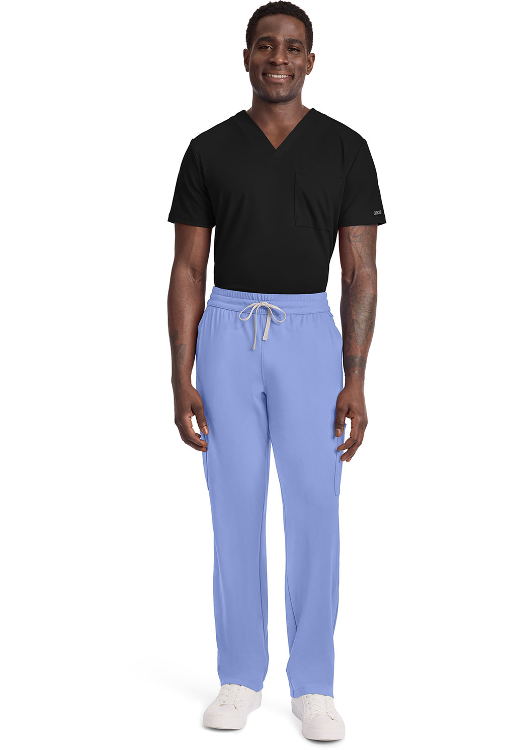Product - Men's V-Neck Scrub Set (Straight-Leg Pant - Short Inseam)