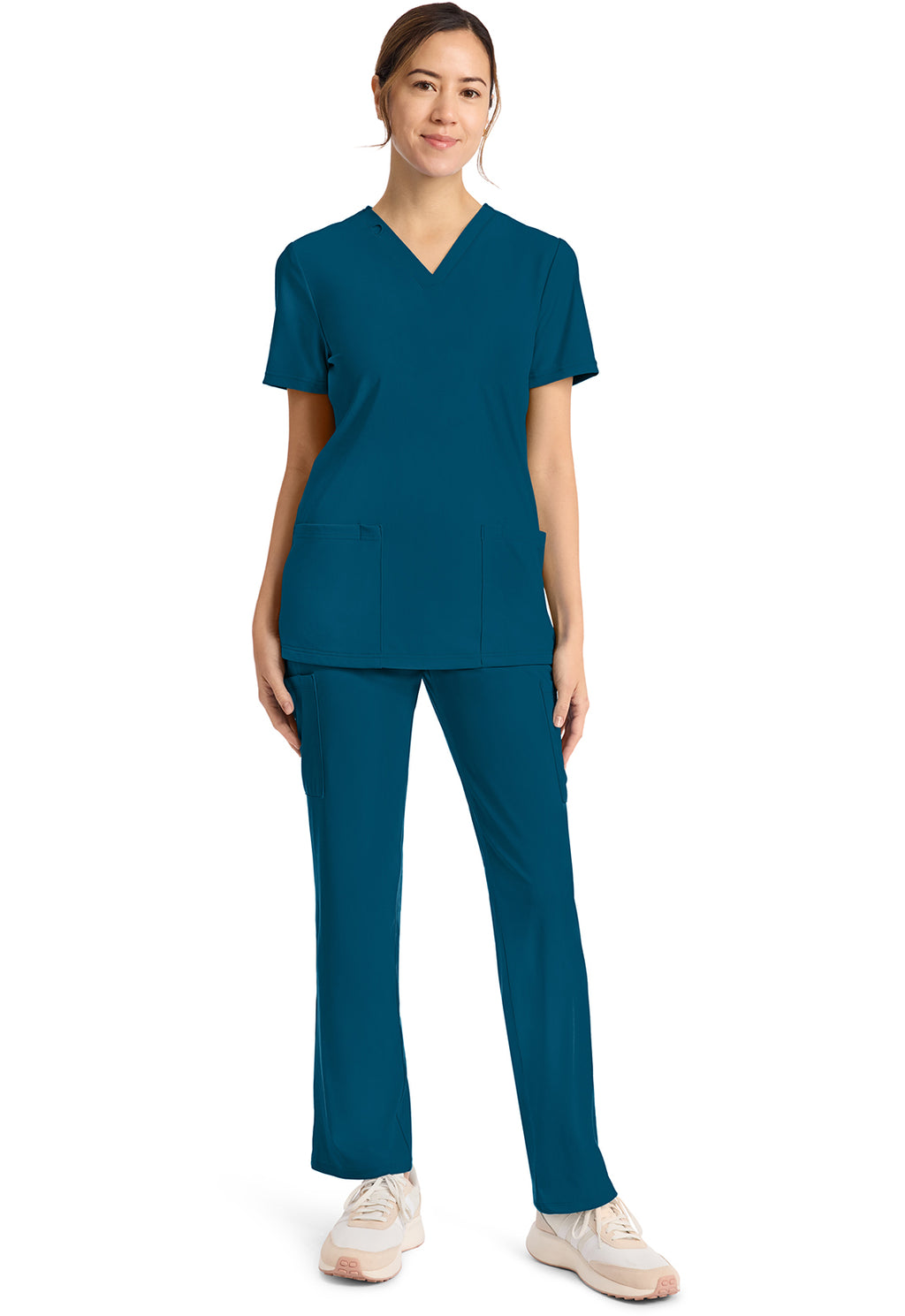 Product - Women's V-Neck Scrub Set (Straight-Leg Pant)
