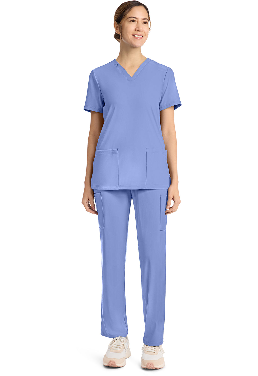 Product - Women's V-Neck Scrub Set (Straight-Leg Pant)