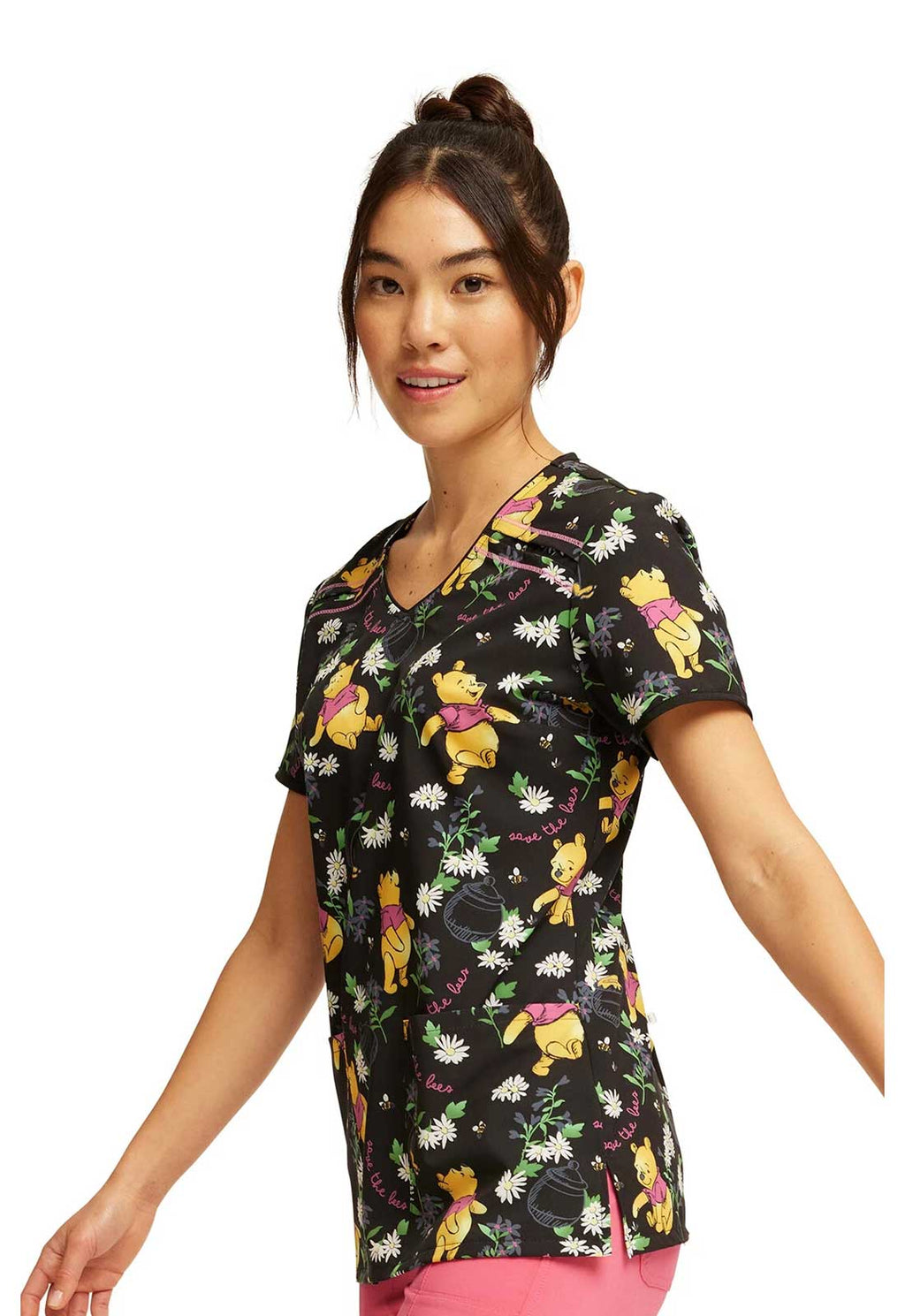 Product - M-Printed V-Neck Scrub Top