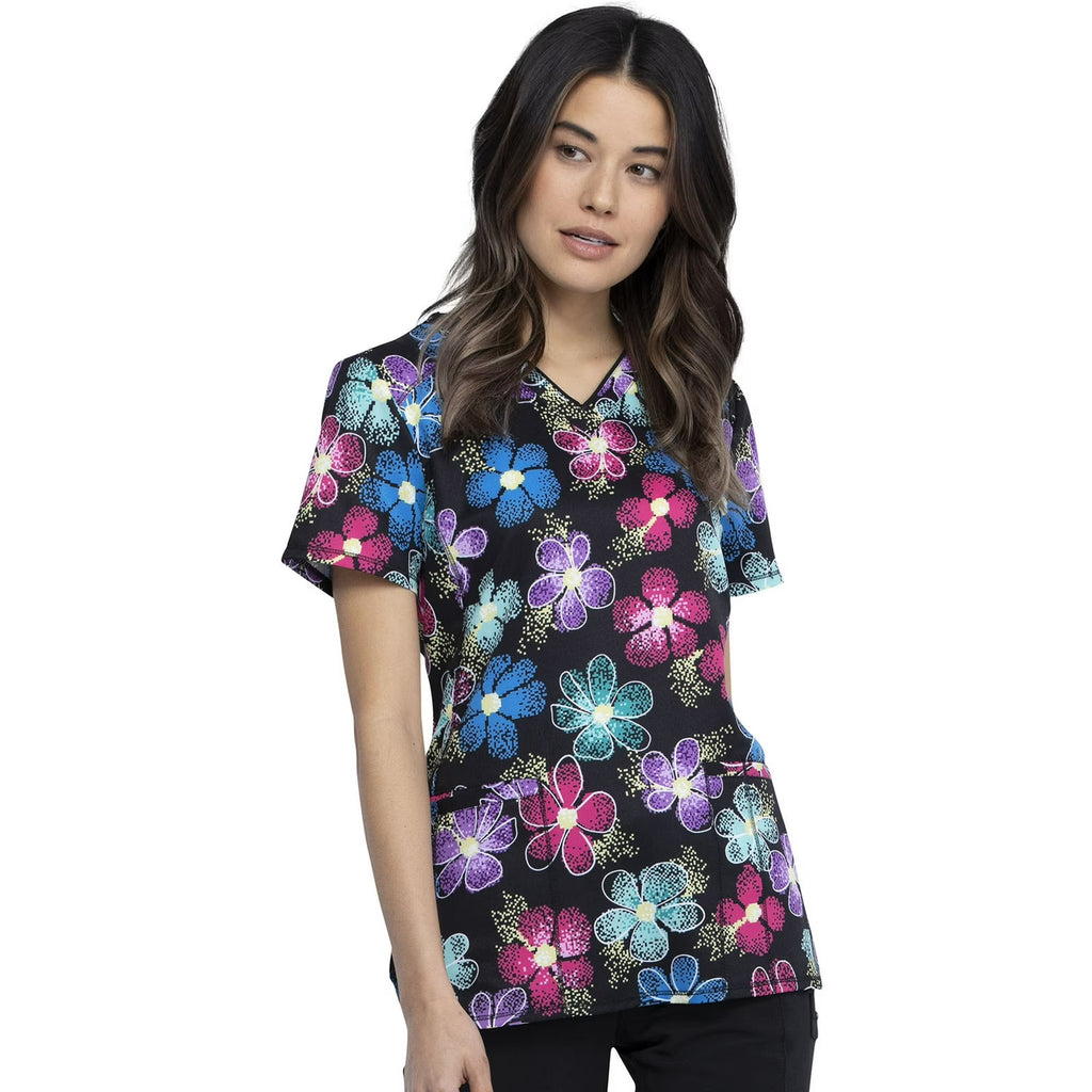 Product - XS-Printed V-Neck Scrub Top