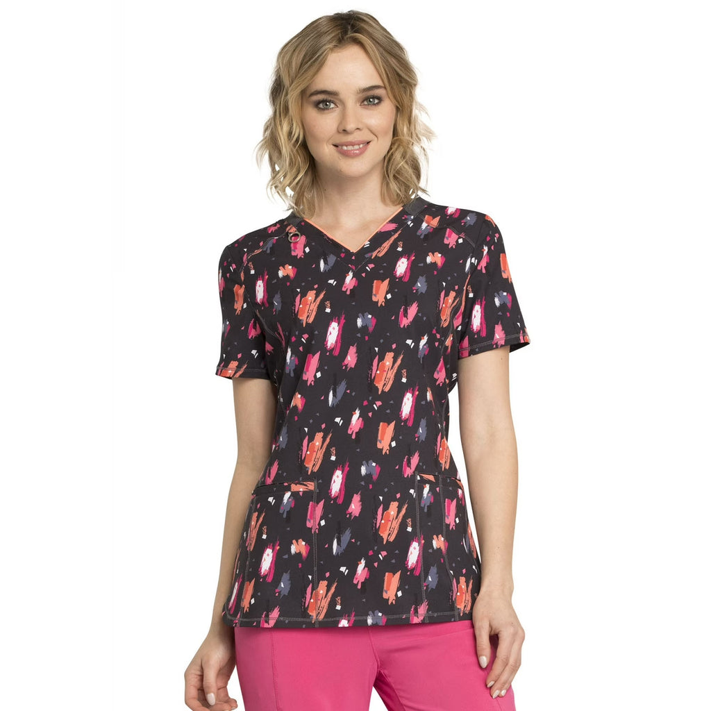 Product - XS-Printed V-Neck Scrub Top