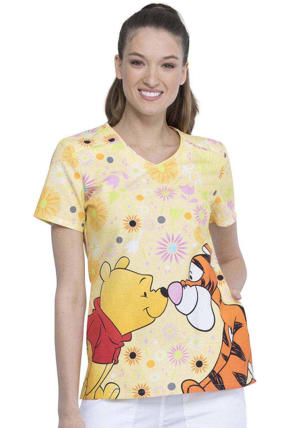 Product - XS-Printed V-Neck Scrub Top
