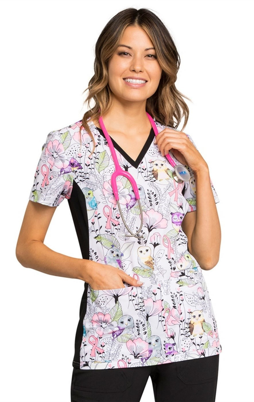 Product - S-Printed V-Neck Scrub Top