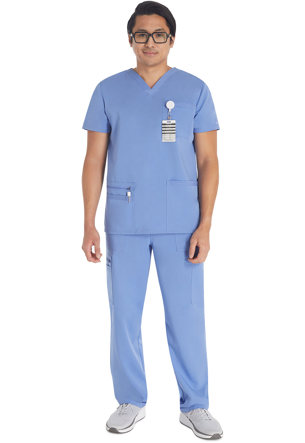 Product - DICKIES Men's Scrub Set(V-Neck Top & Zip-Fly Straight-Leg Pant)