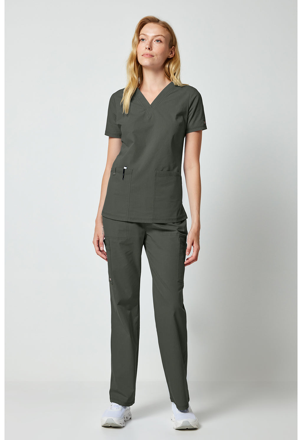 Product - DICKIES Women's Scrub Set(V-Neck Top & Straight-Leg Cargo Pant)