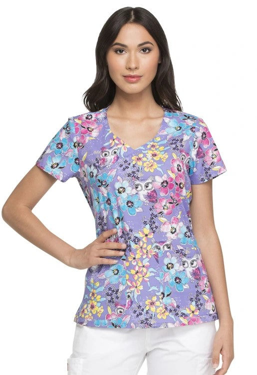 Product - XS-Printed V-Neck Scrub Top