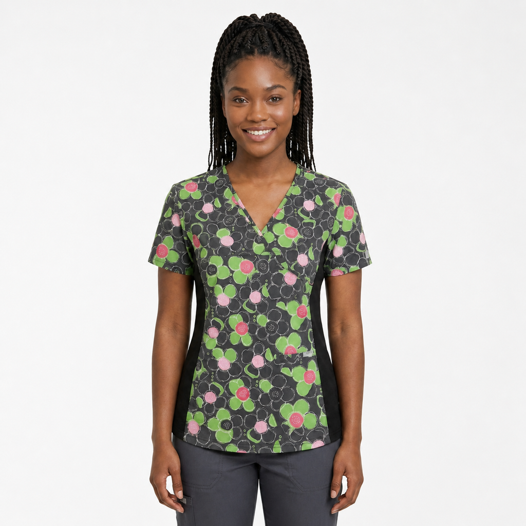 Product - XXS-Women’s Printed Scrub Top