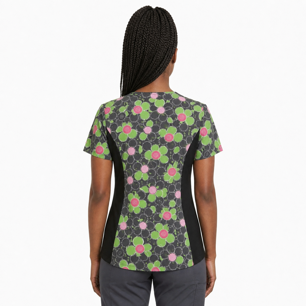 Product - XXS-Women’s Printed Scrub Top