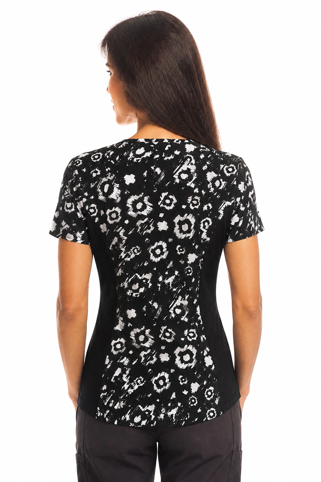 Product - S-Printed V-Neck Scrub Top