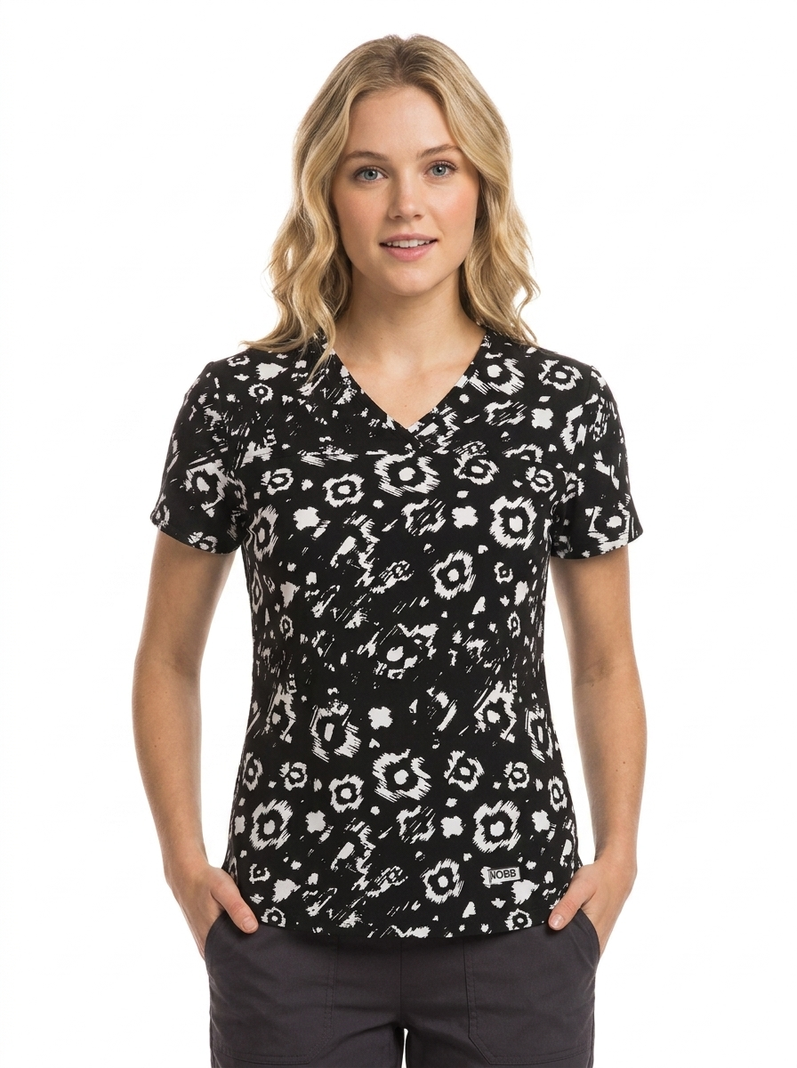 Product - XXS-Women’s Printed Scrub Top