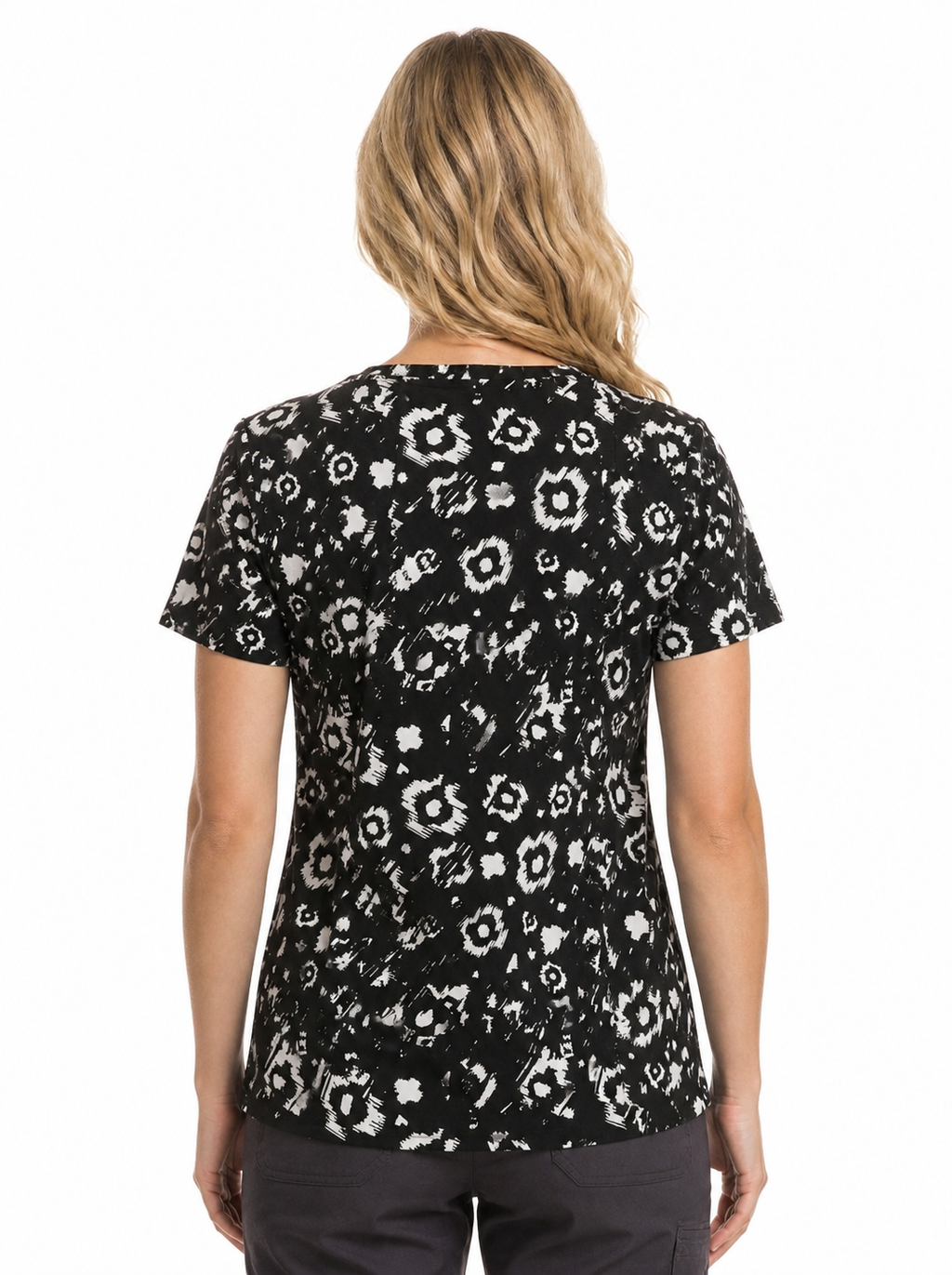 Product - XXS-Women’s Printed Scrub Top