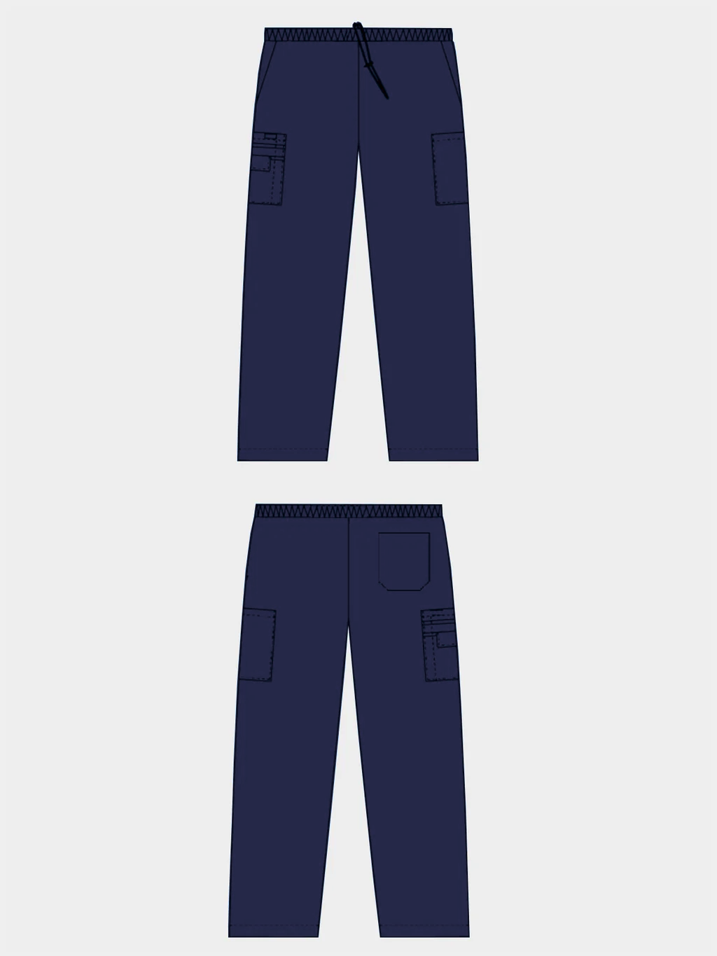 Product - Unisex Drawstring/Elastic MOBB Scrub Pant