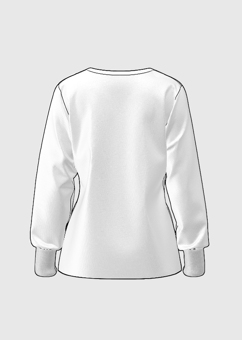 Product - The Katrina - Full-Sleeve Stretch V-Neck Scrub Top