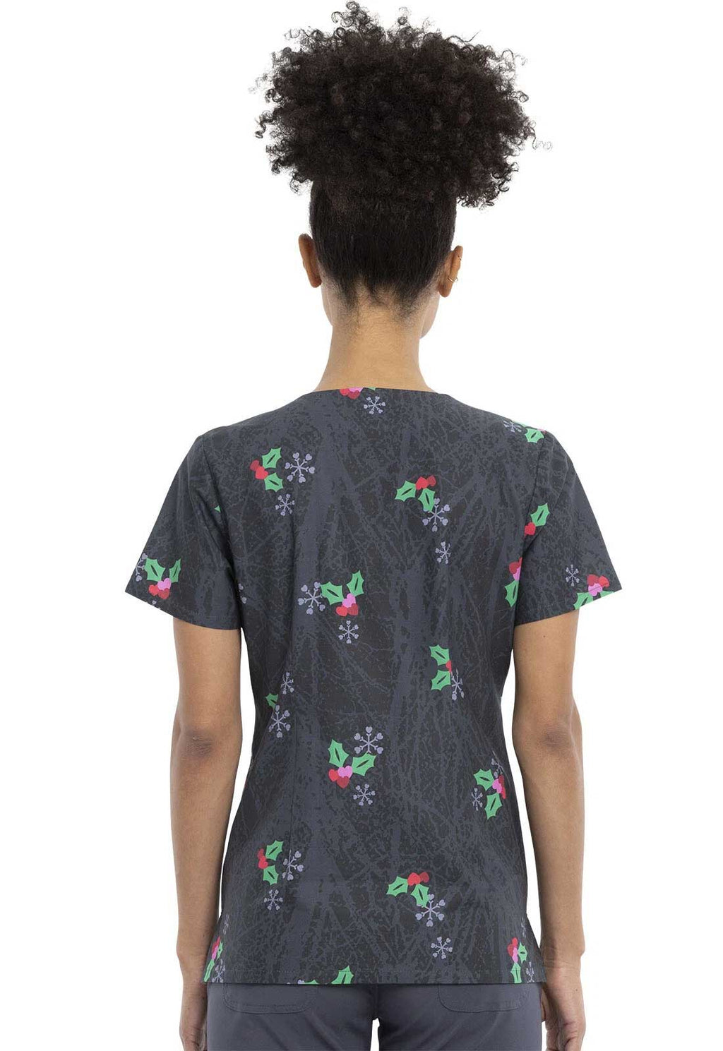Product - L-Printed V-Neck Scrub Top