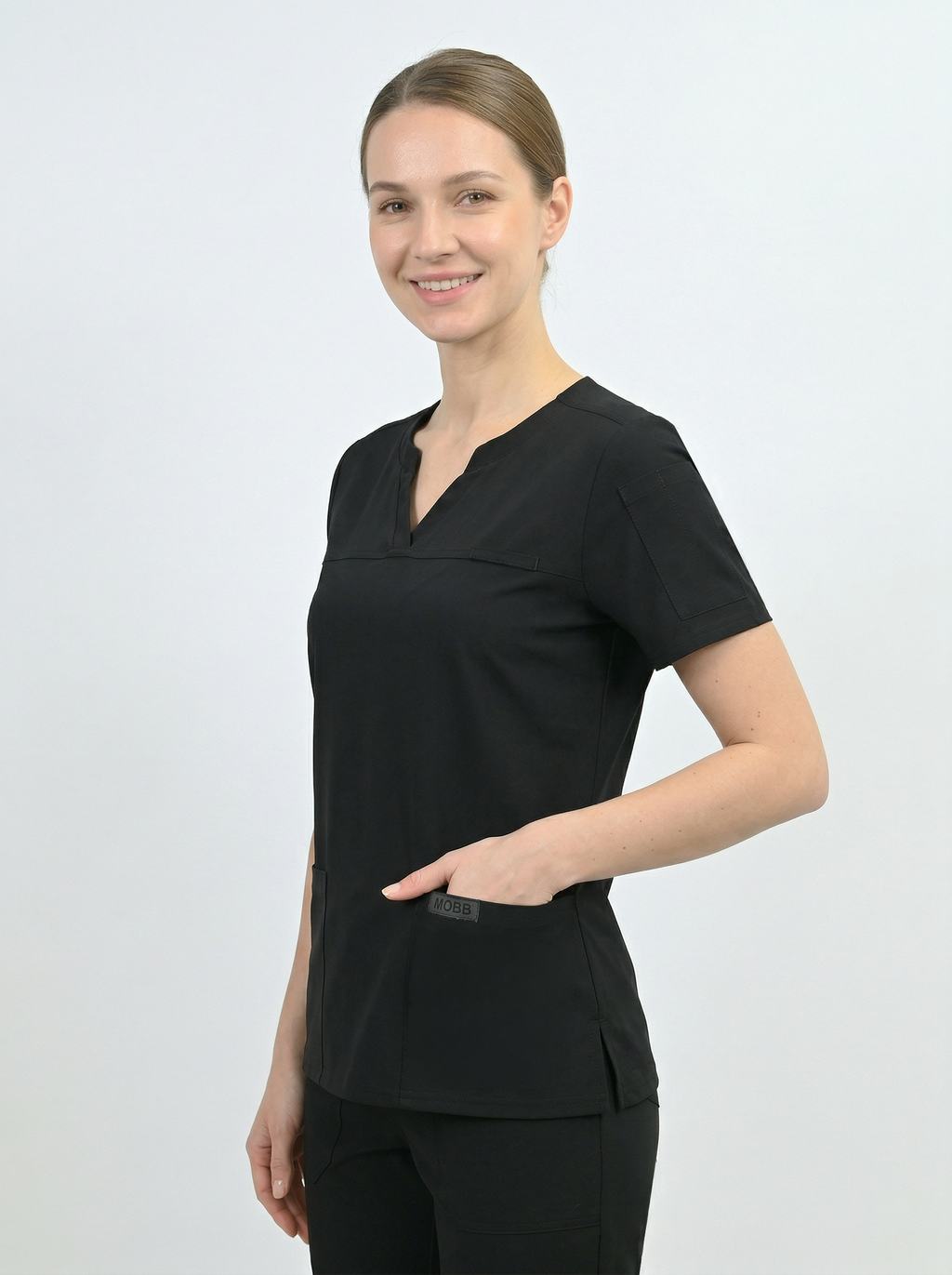 Product - The Pria-Notch Neck Scrub Top