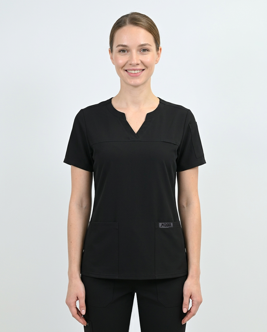 Product - The Pria-Notch Neck Scrub Top