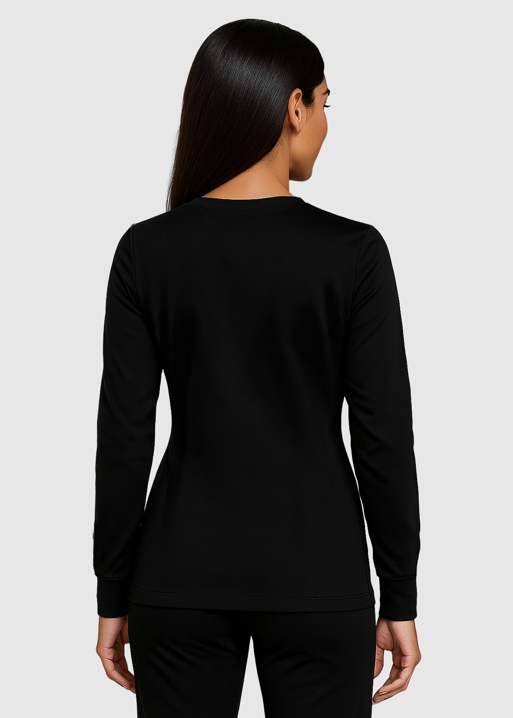 Product - The Katrina - Full-Sleeve Stretch V-Neck Scrub Top