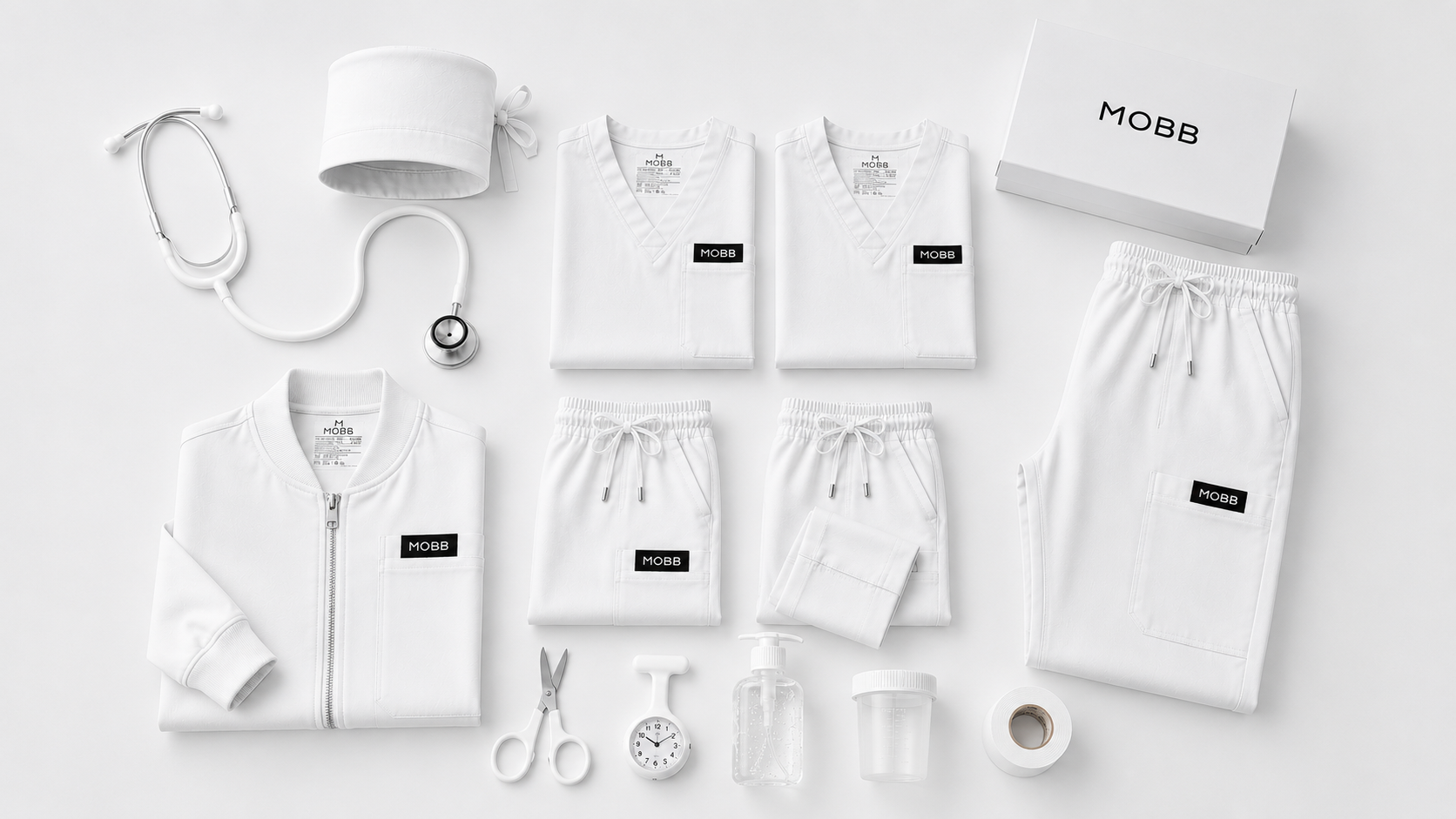 White scrubs
