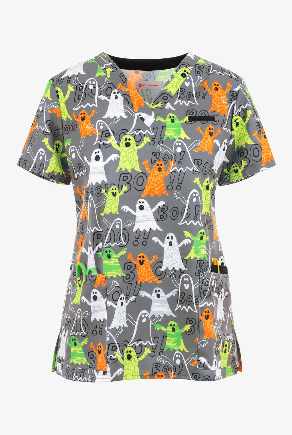 Product - M-Printed V-Neck Scrub Top