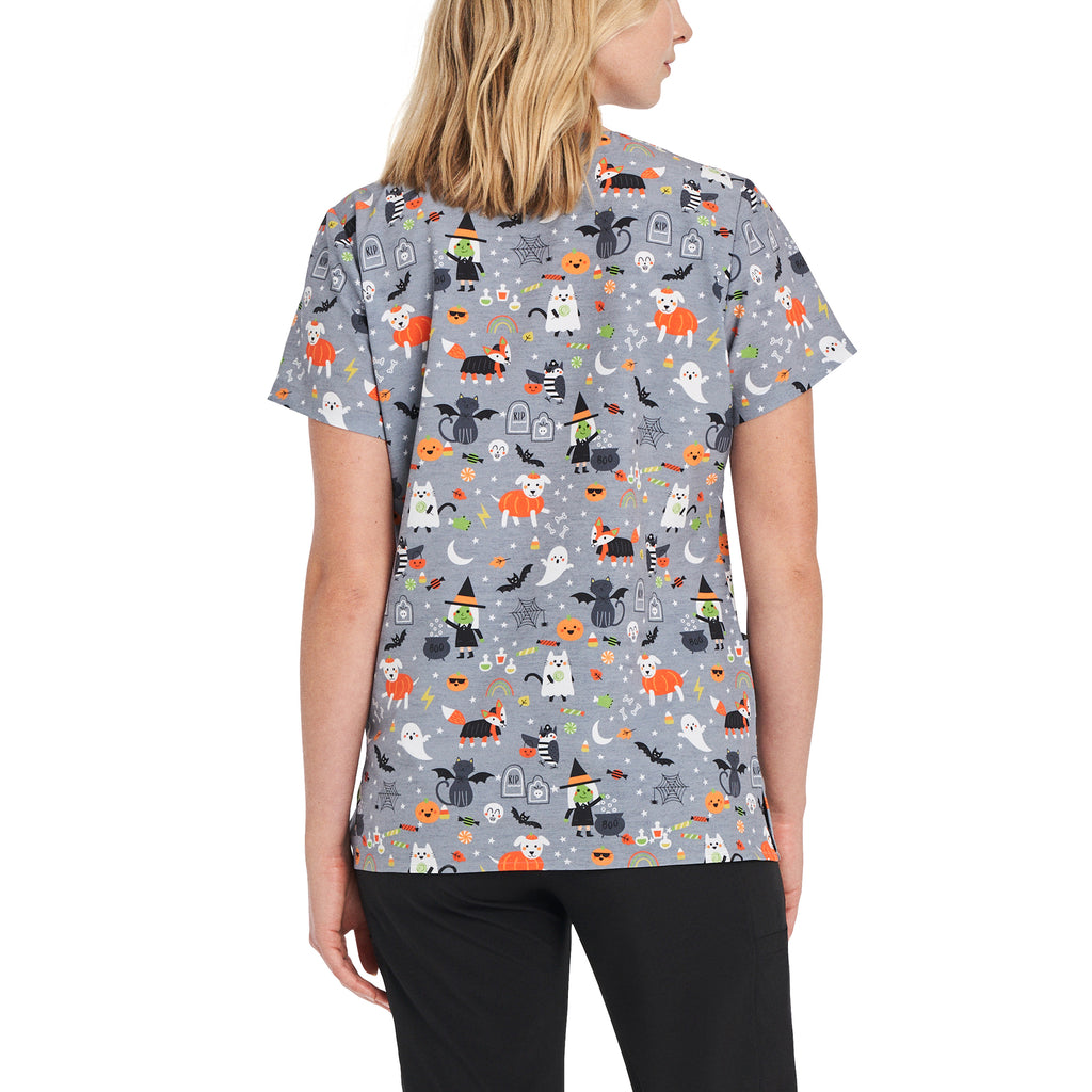 Product - M-Printed V-Neck Scrub Top