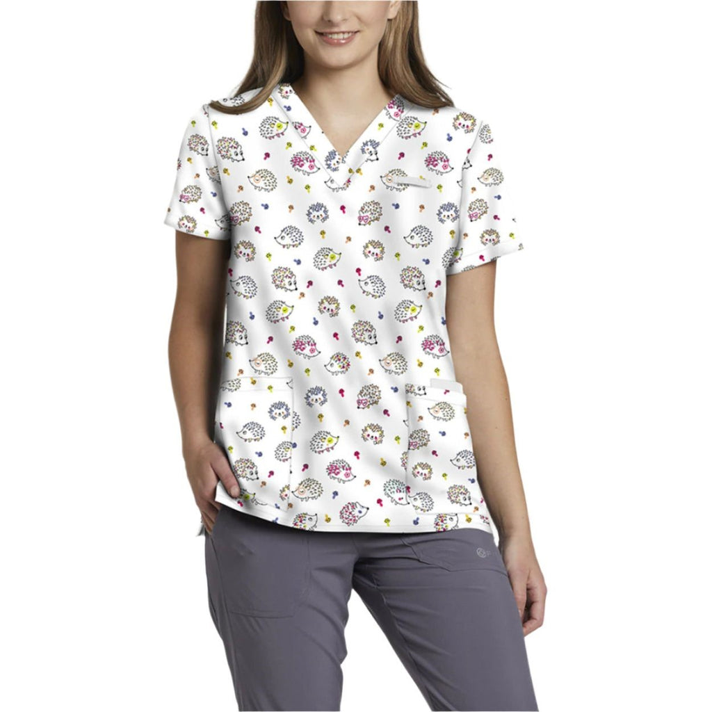 Product - M-Printed V-Neck Scrub Top