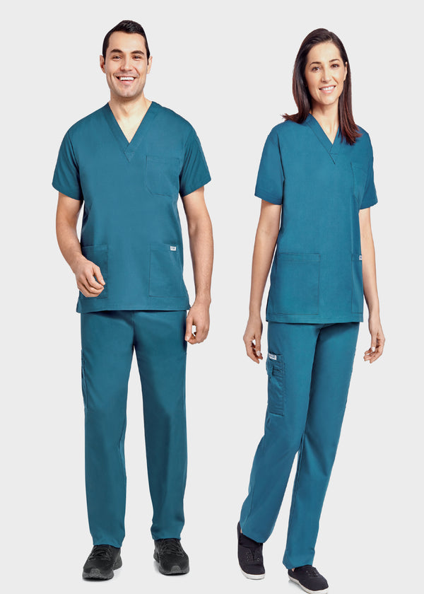 Unisex 8 Pocket Drawstring/Elastic MOBB Scrub Set