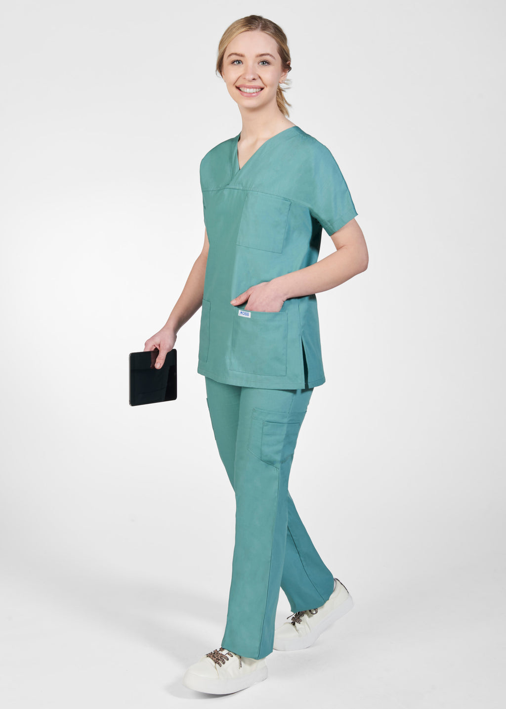 Product - MOBB 3 Pocket V-Neck Scrub top, With Flip Flap Scrub Pant