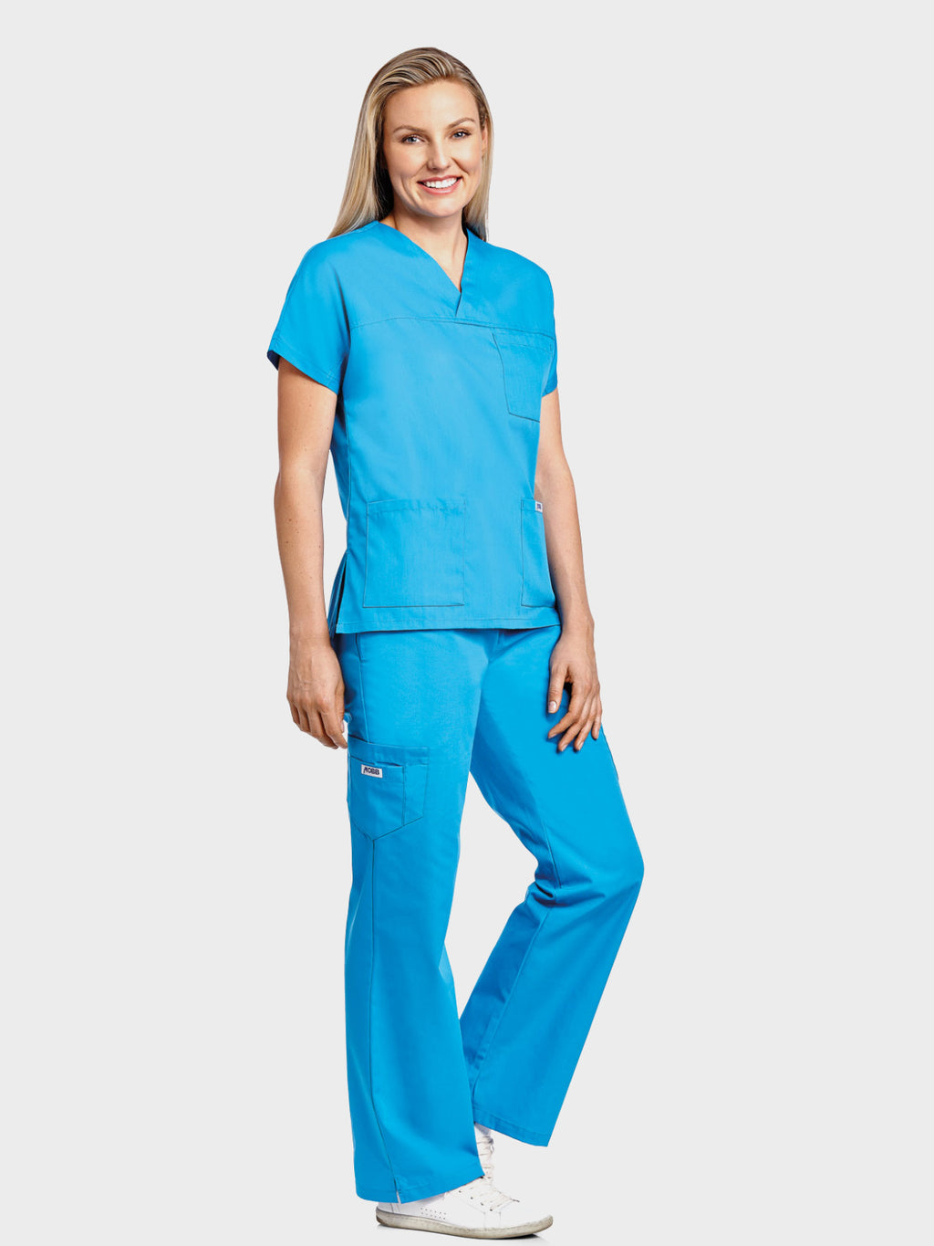 Product - MOBB 3 Pocket V-Neck Scrub top, With Flip Flap Scrub Pant