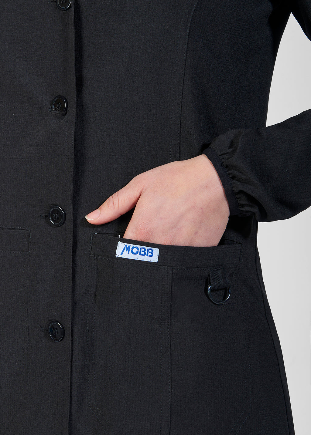 The Marie Ladies Fitted Lab Coat by MOBB