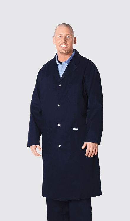 MOBB Unisex Shop Coat 7.5OZ 65 35 Poly Cotton Dixie Uniforms Ltd